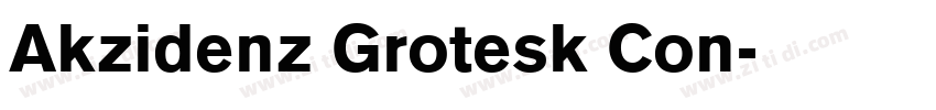 Akzidenz Grotesk Con字体转换